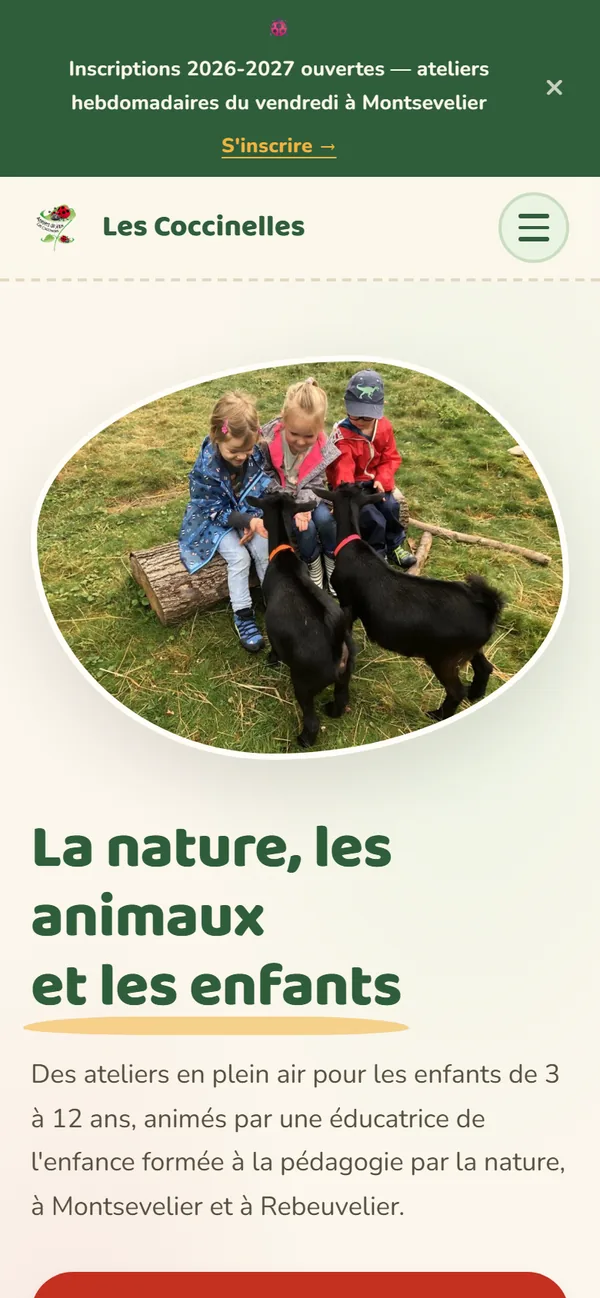Sur mobile aussi, la coccinelle montre le chemin.