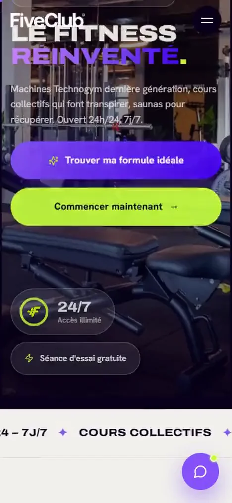 Le site sur mobile, offres exclusives comprises.
