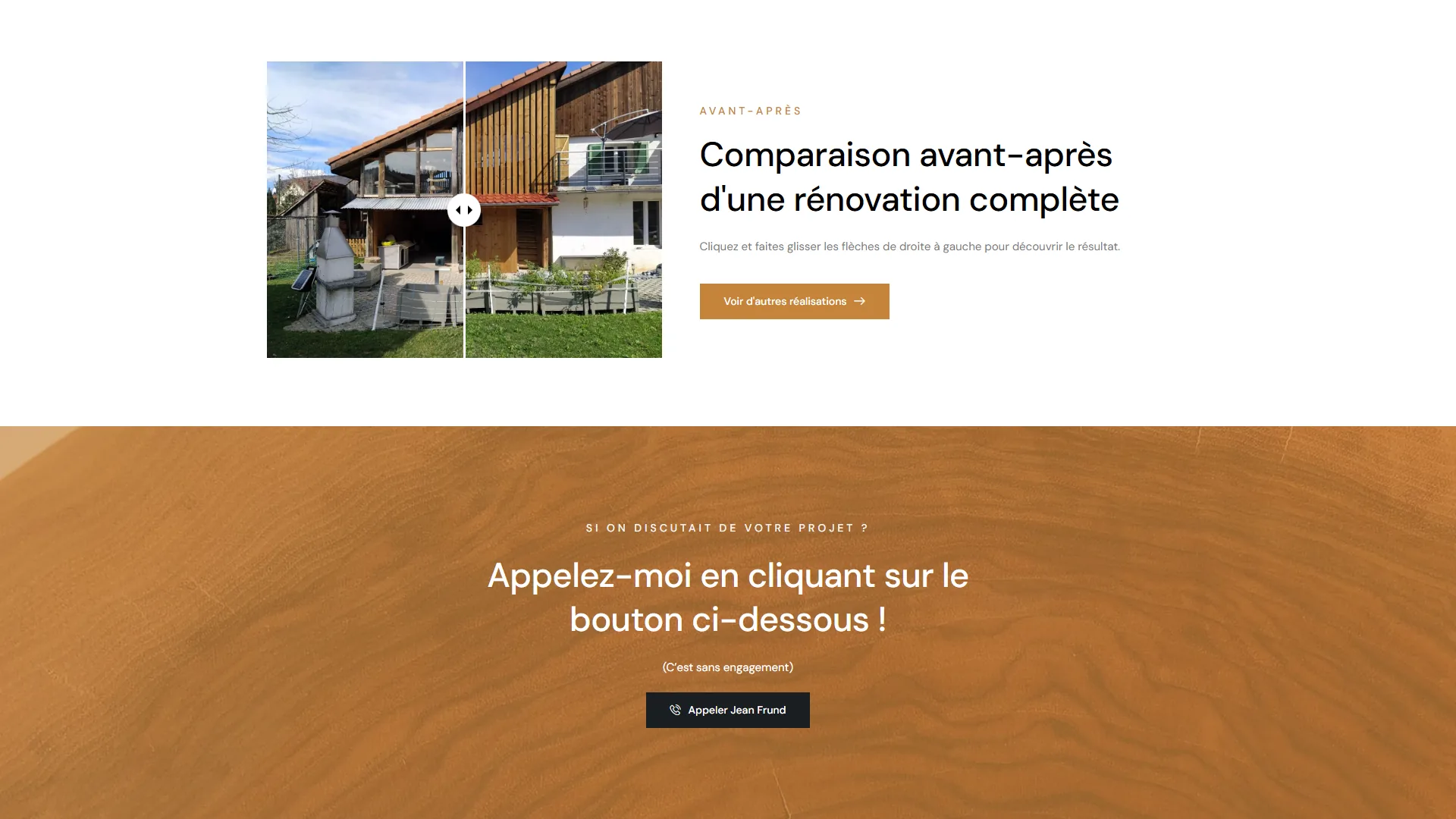 Une rénovation complète : de la ferme ancienne au bardage neuf.