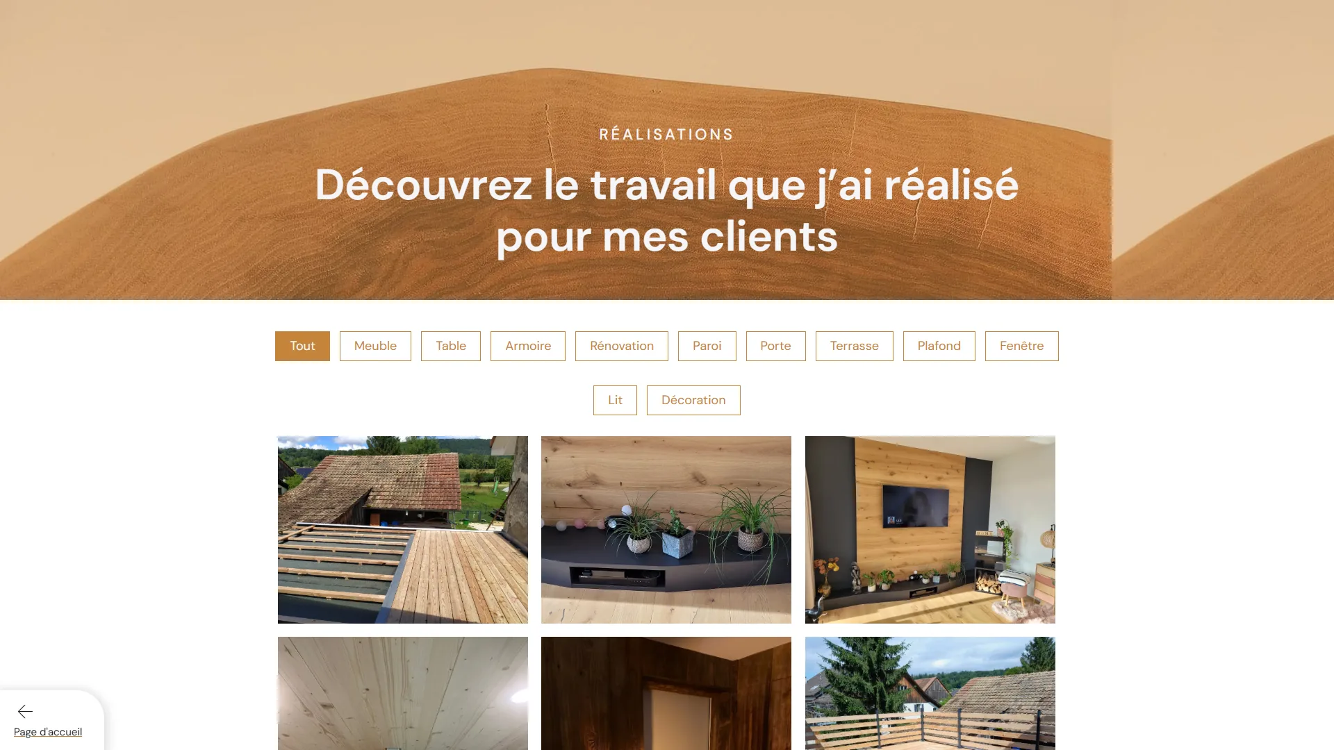 Trente-sept chantiers, classés en onze familles de travaux.
