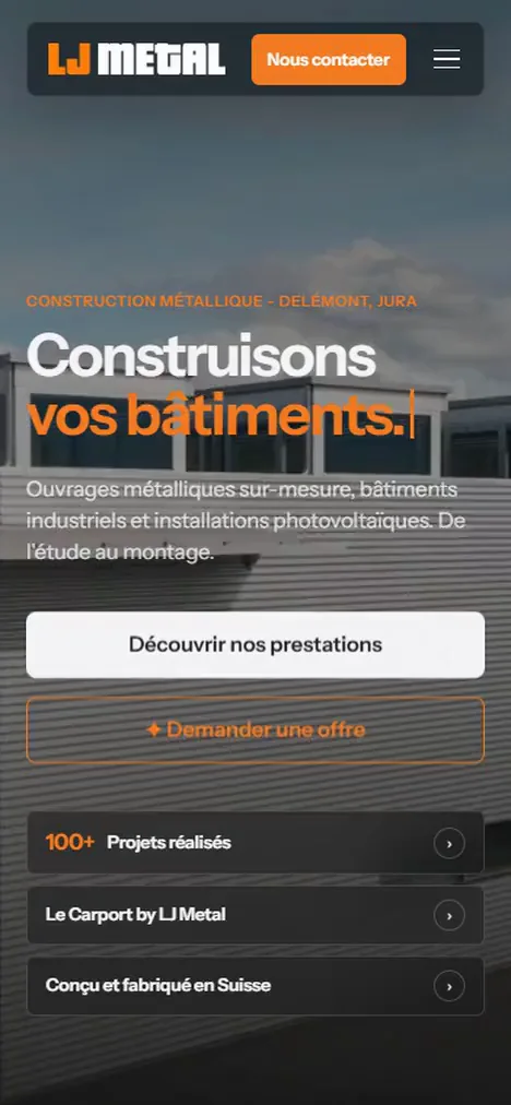 Pensé mobile d'abord, du chantier au bureau.