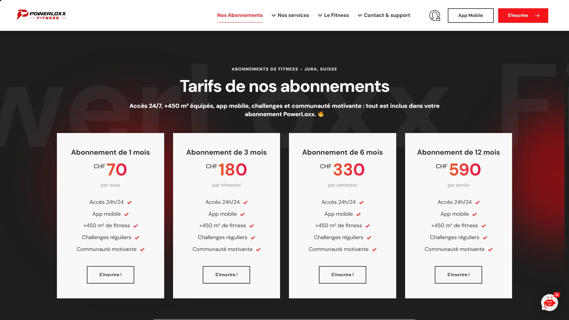 Des tarifs limpides, l'inscription se fait en ligne.
