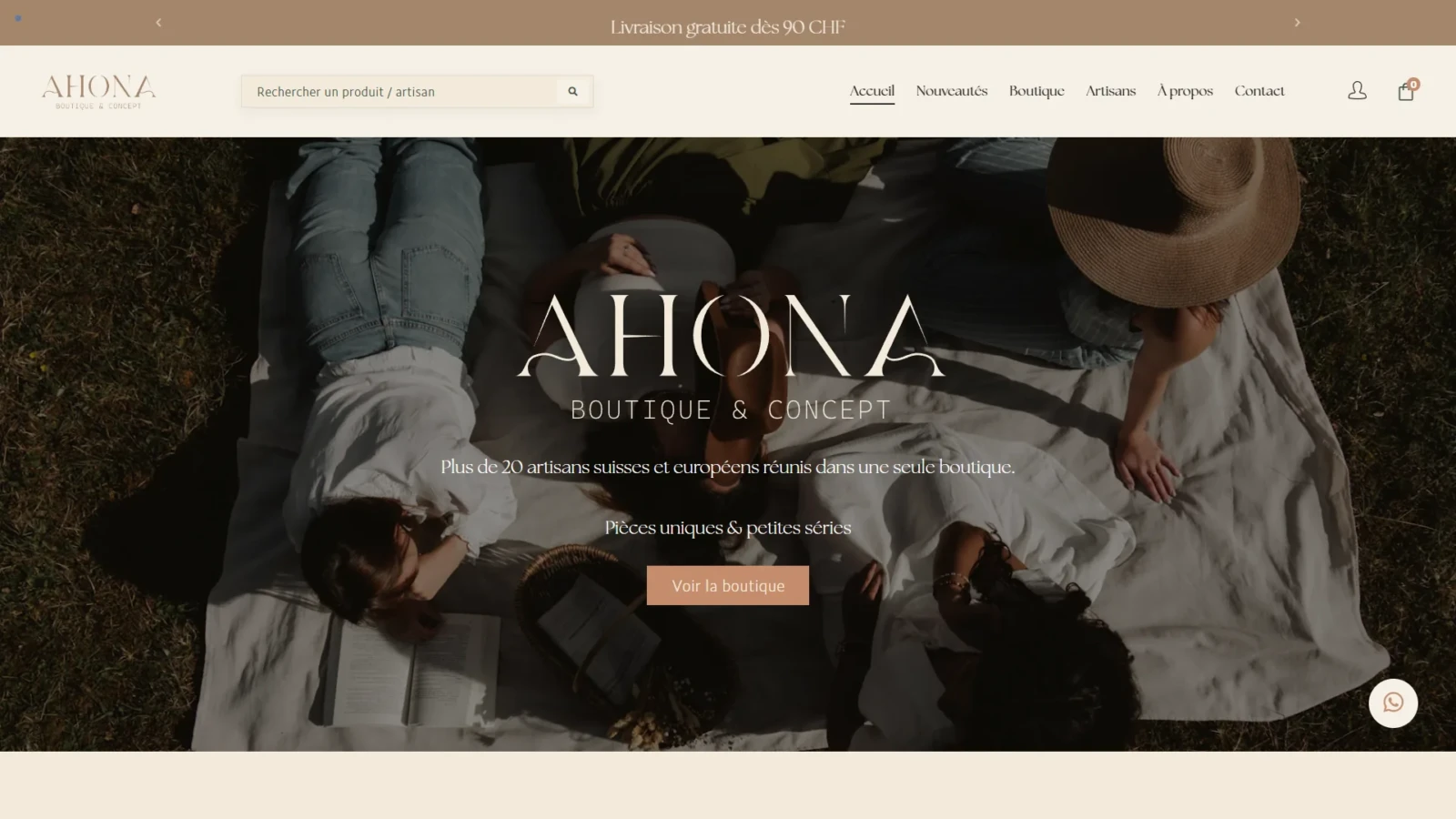 AHONA : E-commerce par e-Medias Group
