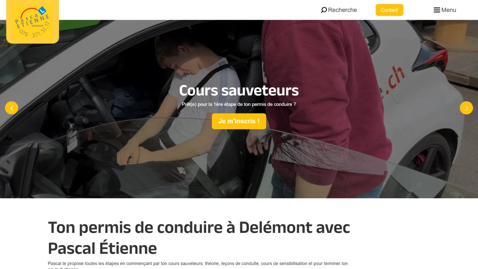 Fahrschule Pascal Étienne: Webentwicklung von e-Medias Group