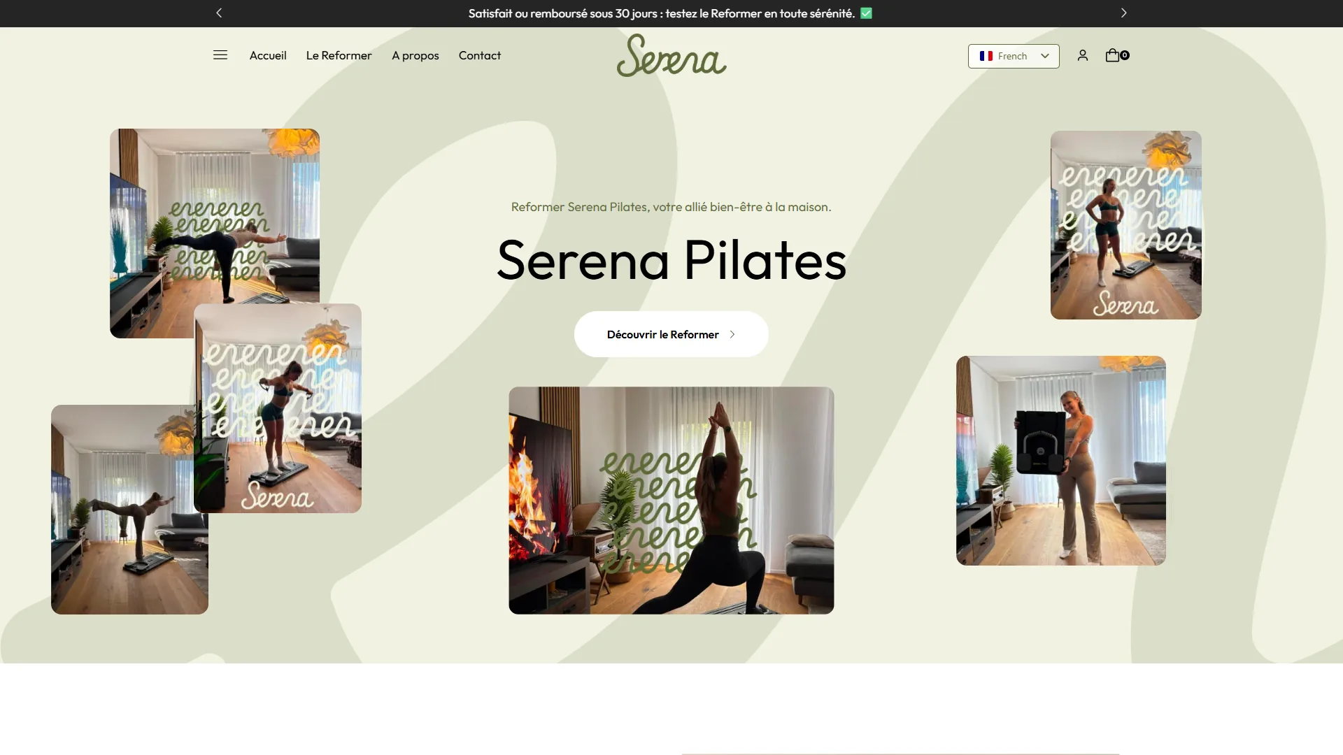 Serena Pilates : E-commerce par e-Medias Group