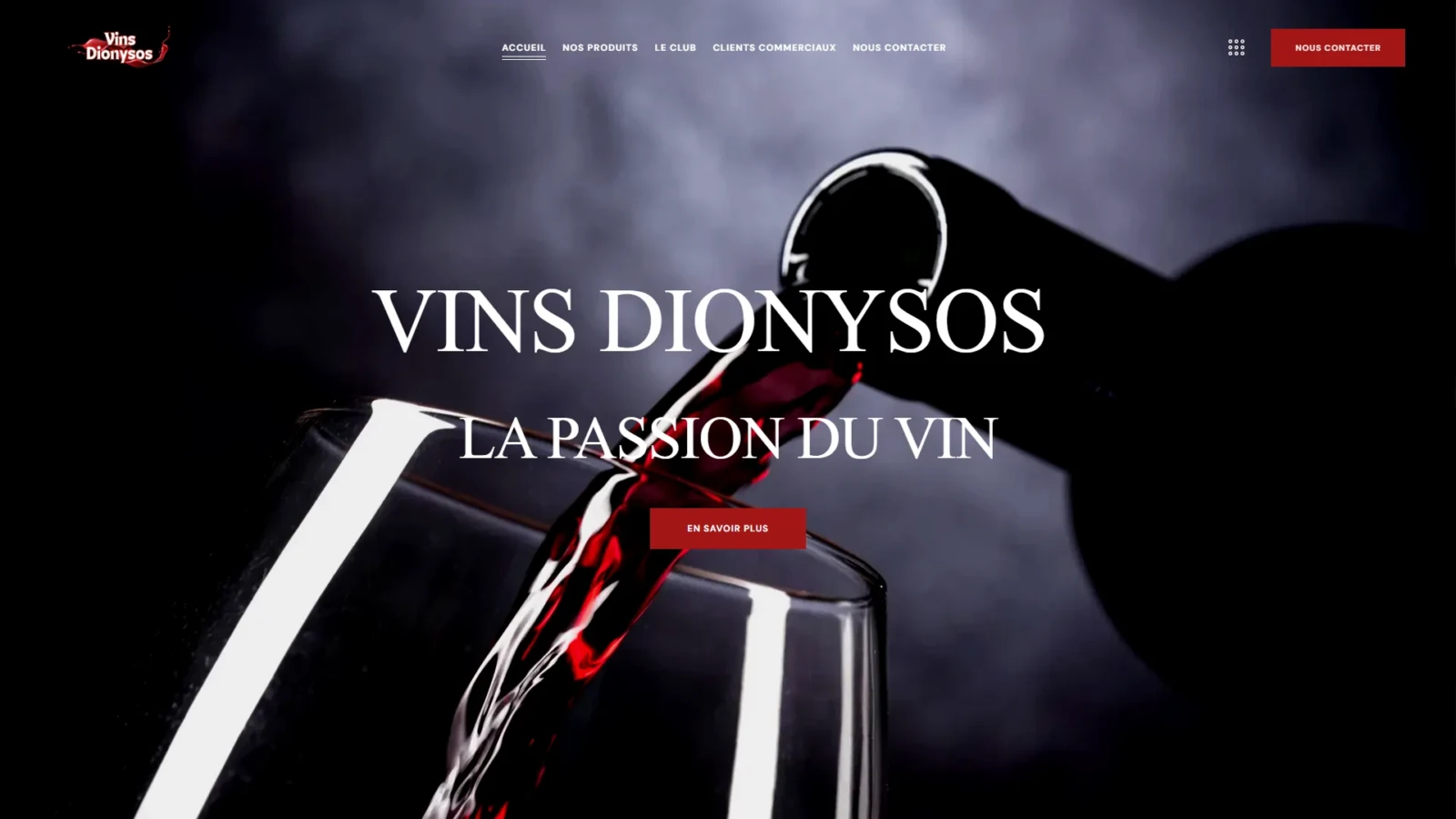 Vins Dionysos : Développement web par e-Medias Group